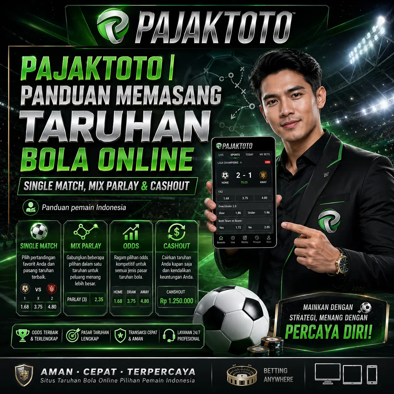 PAJAKTOTO | Panduan Memasang Taruhan Bola Online: Single Match, Mix Parlay & Cashout